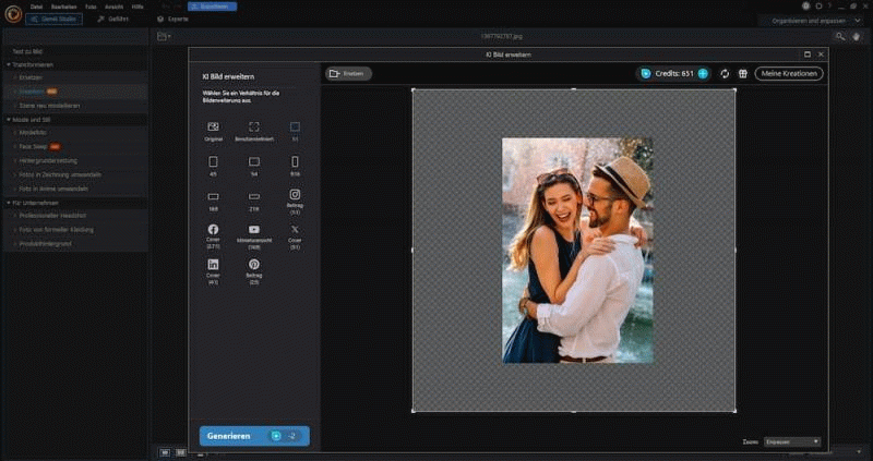 PhotoDirector — Das beste All-in-one Fotobearbeitungsprogramm mit KI-Image-Expander